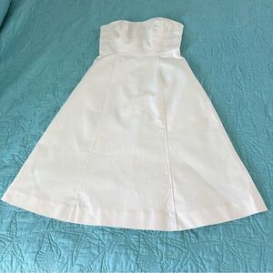 Isaac Mizrahi for Target Dress Size 4 Off-White Strapless A-line